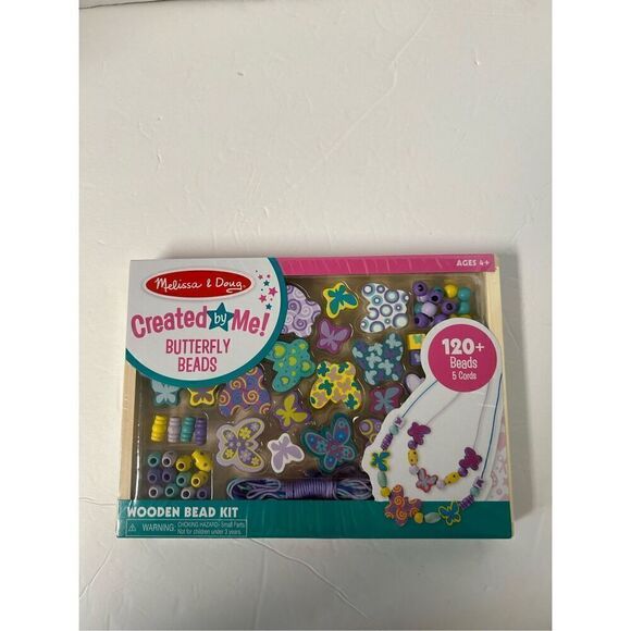 Melissa & Doug created by me Butterfly beads - Picture 1 of 3